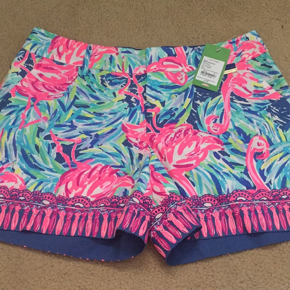 Lilly Pulitzer. Flamenco Beach Shorts BNWT. Size 8